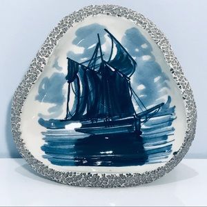 Tarrega Spain Bowl Tárrega Sail Boat Vintage Spain